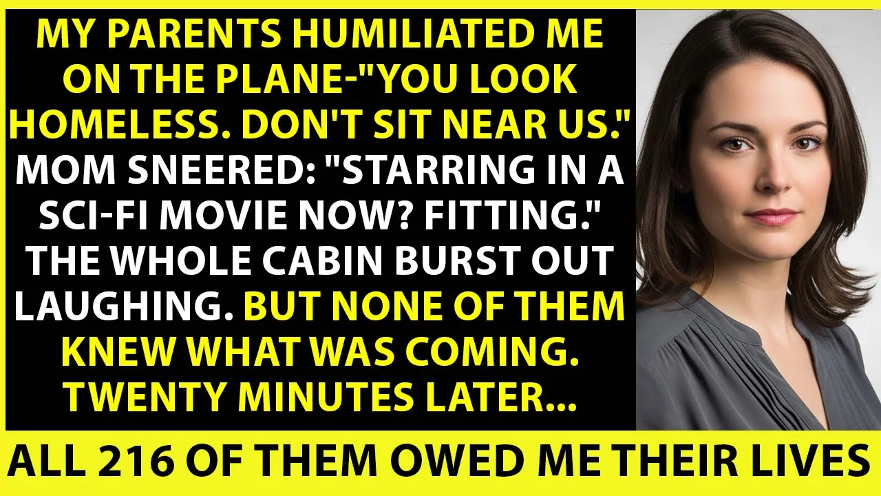 My Parents Mocked Me On The Plane—Everyone Laughed. Twenty Minutes Later, 216 Owed Me Their Lives.