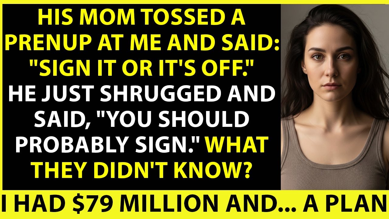 Three Days Before The Wedding, In-Laws Threw A Prenup At Me. I Had $79M, A Lawyer, And A Plan.